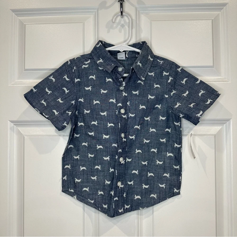 Old Navy Bunny‎ Button Up Size 3T NWT